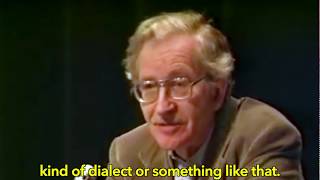 Linguist Noam Chomsky On Black English, AAVE, Ebonics, Etc. Linguist Noam Chomsky On Black English, AAVE, Ebonics, Etc.