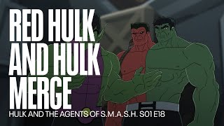 Hulk and Red Hulk merge together | Avengers Assemble