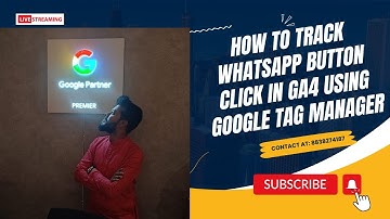 How to Track WhatsApp Button as Event in GA4 and As Conversion in GAds using GTM #eventtracking