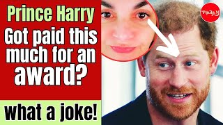 PROOF Harry SCAMS Veterans, Charged $250,000 FEE to Present Vanity Award (another one)