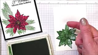 Masking the Poinsettia   a Simple Inking Technique