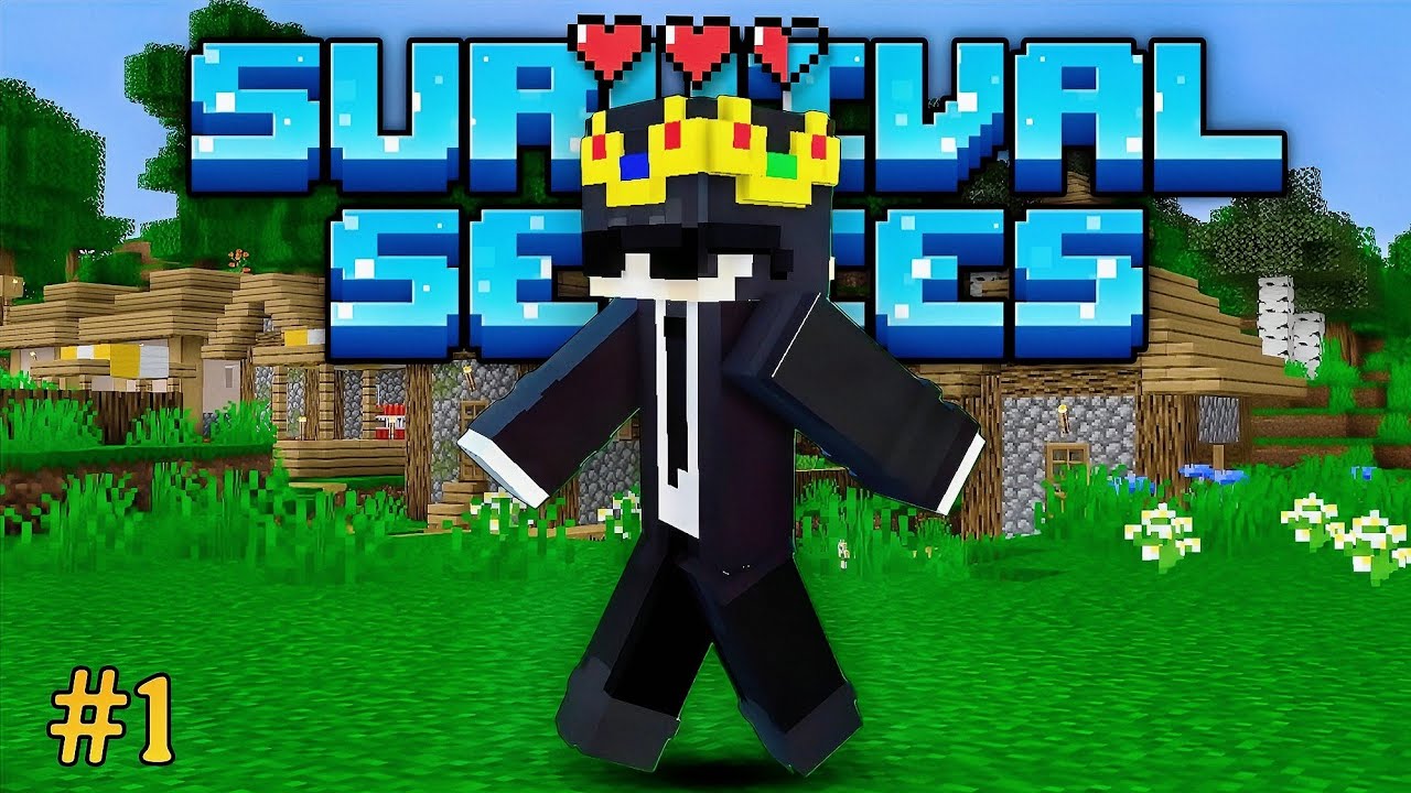 🔥Minecraft PE New Survival Series Ep 1 In Hindi | Found Village ...