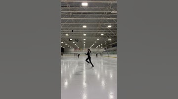 Salchow update! Any tips on how I could improve this?  #figureskating #iceskating #Salchow