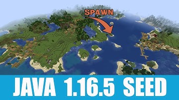 Minecraft Java 1.16.5 Seed: Three villages with two blacksmiths, ruined portal and diamonds at spawn