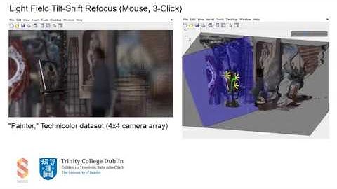 Light Field Tilt-Shift Refocus Tool - Three Methods