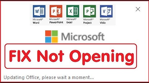 Fix Microsoft Office Please Wait A Moment ERROR (Word Excel PowerPoint 365 Not Opening Windows 10 11