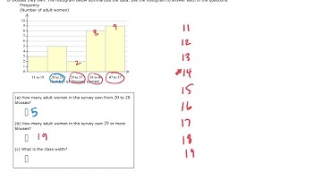 Interpreting a histogram (ALEKS examples)