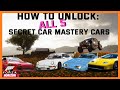 Forza Horizon 5 - How To Unlock All 5 Car Mastery Cars