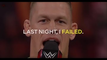 Failure Has Made Me Who I Am Today- John Cena Inspirational Speech