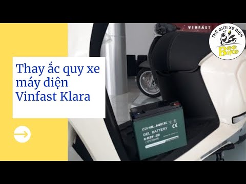 Video Thay ắc quy xe máy điện Vinfast Klara bao nhiêu tiền,... - youtube