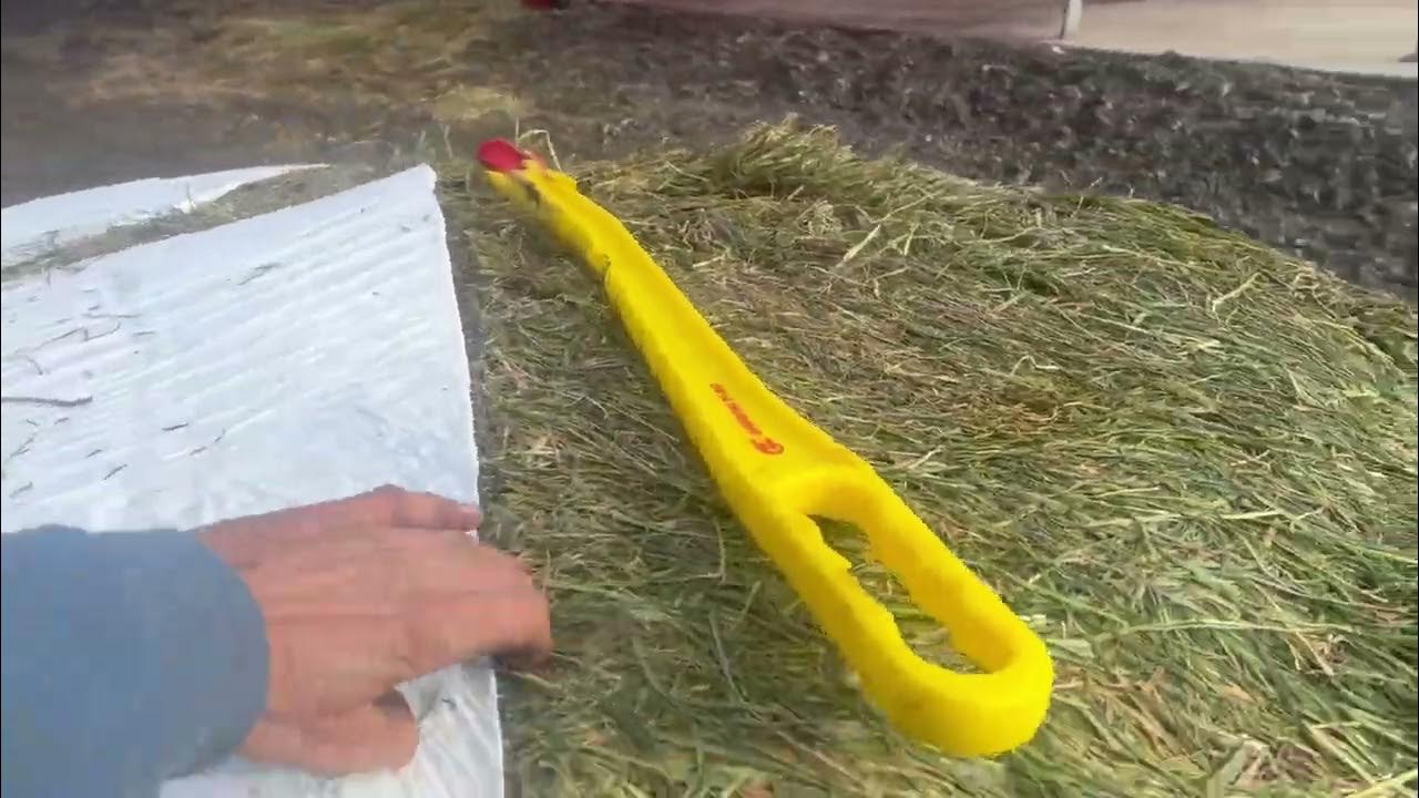 Not all handy ranch tools need to be expensive. This hay knife makes  opening round bales easy! 