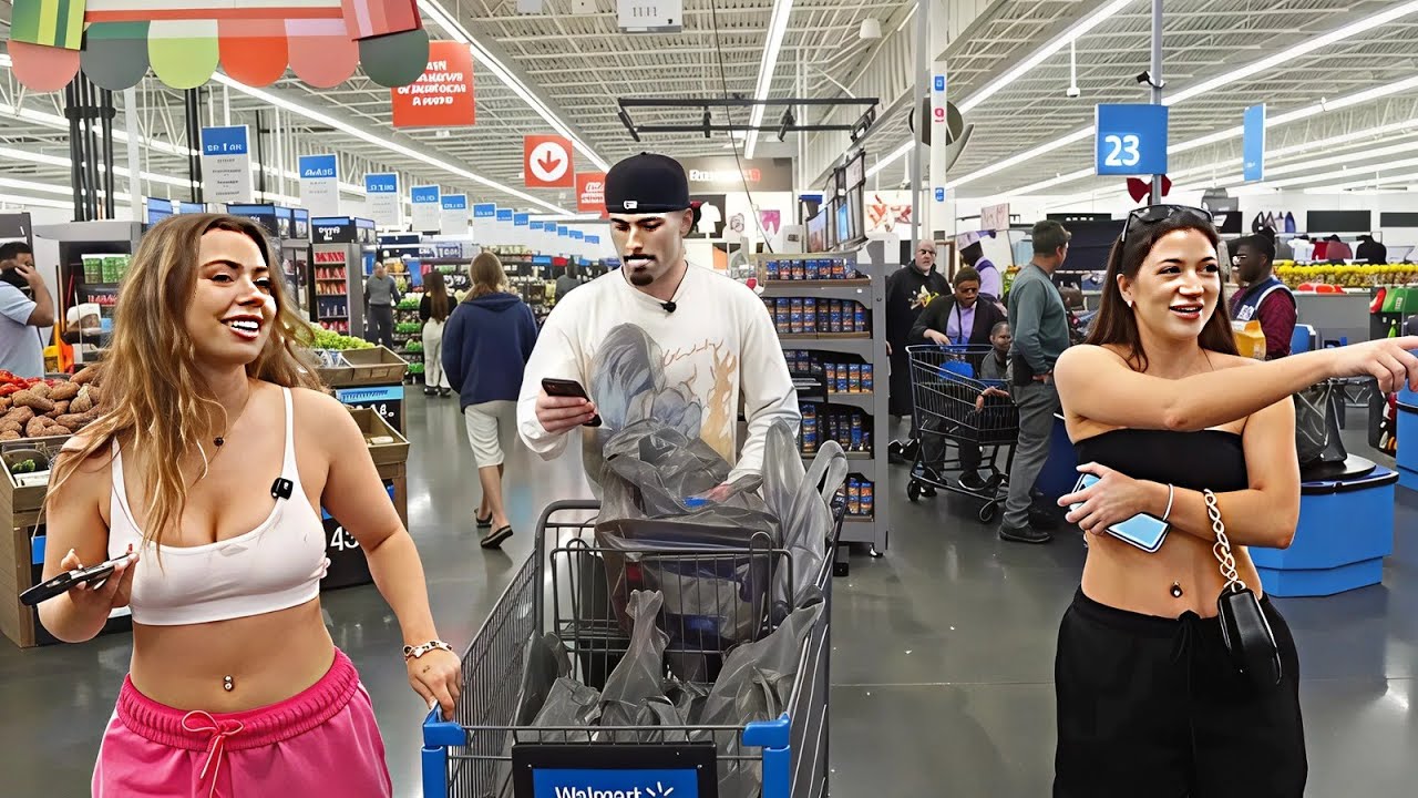 Braeden Goes Grocery Shopping With Lanah And Sage...