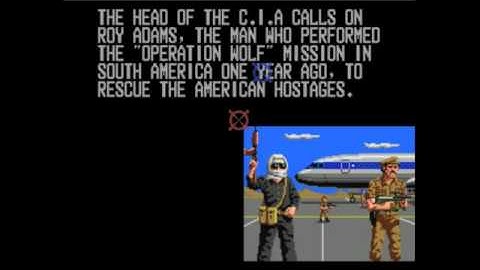 Operation Thunderbolt - Taito arcade game attract-mode.