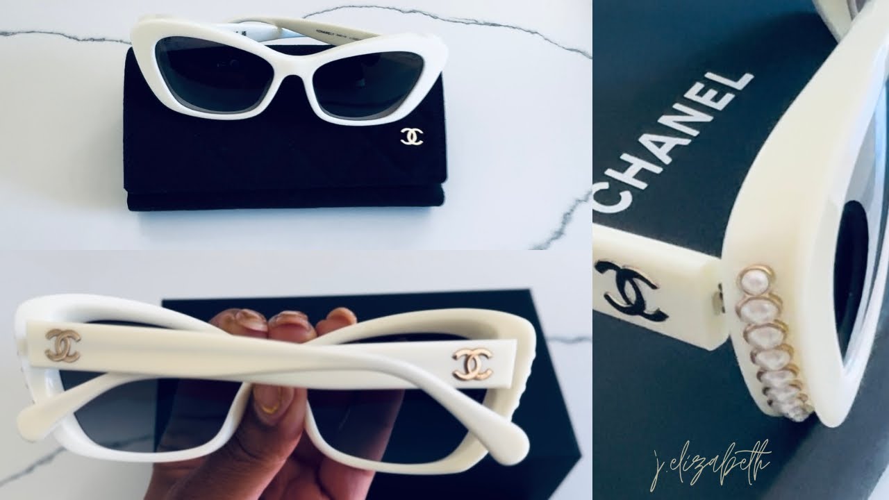 CHANEL Pearl Sunglasses Unboxing - YouTube
