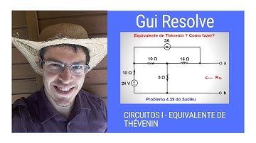 Gui Resolve - CIRCUITOS I - TEOREMA DE THÉVENIN COM VÁRIAS MALHAS (4.39 do Sadiku)