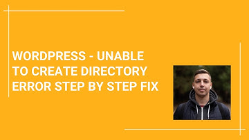 How to fix the unable to create directory error in WordPress media step by step guide