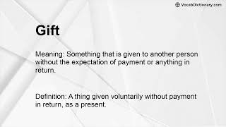 Gift Meaning