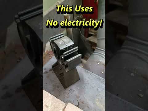 It's an electric fan that uses no electricity heating my Model T shop!