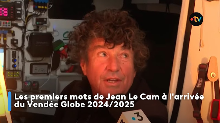 Les premiers mots de Jean Le Cam à l'arrivée du Vendée Globe 2024/2025