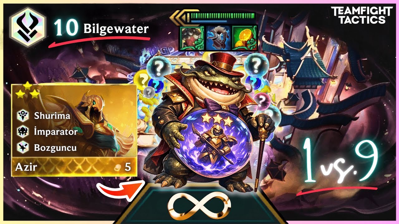 TAHM KENCH'E ⭐⭐⭐ AZİR YEDİRMEK?! 10 BILGEWATER & SINIRSIZ PARA +55555 AP ⭐⭐⭐ TAHM KENCH!