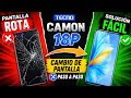 Cambio de pantalla Tecno Camon 18P paso a paso solución fácil