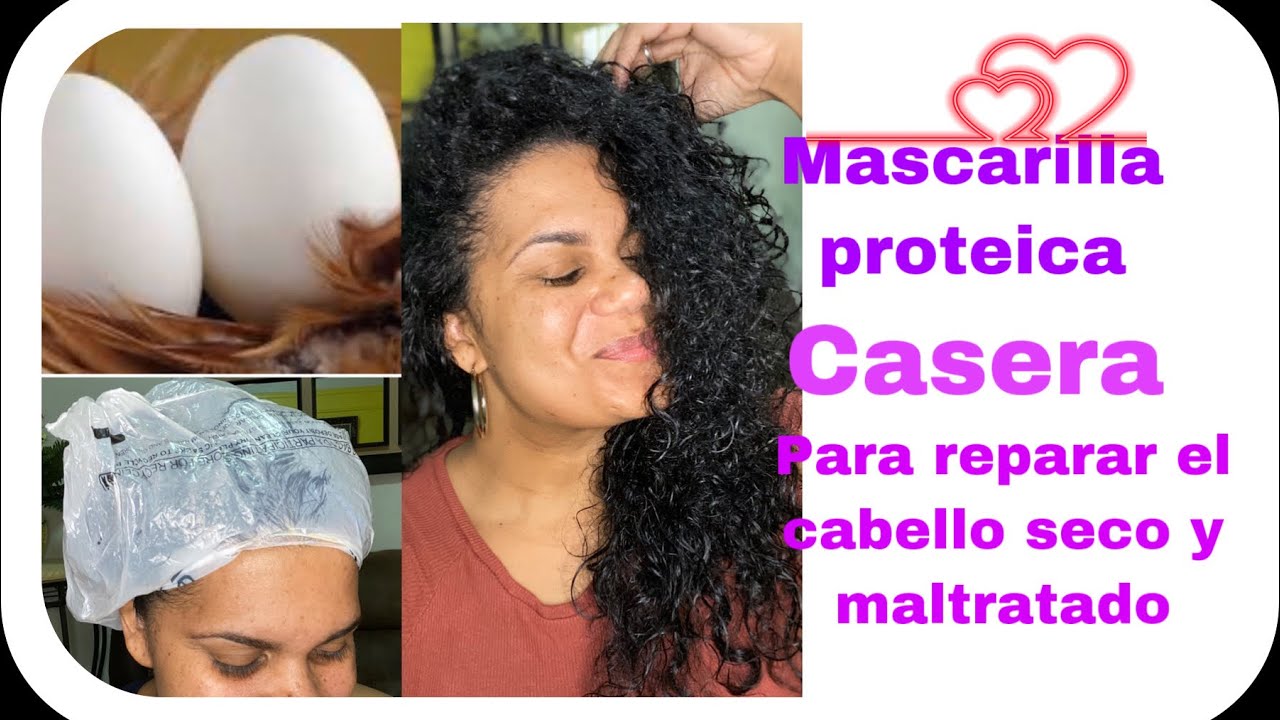 Mascarilla de huevo 🥚 evita el quiebre del cabello