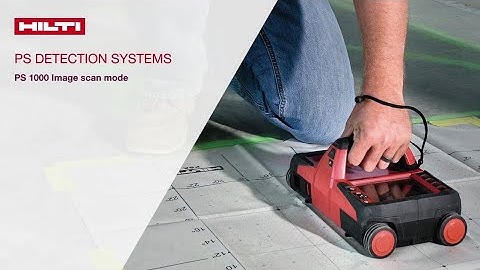HOW TO use the Image Scan mode in Hilti PS 1000 X-Scan Concrete Scanner