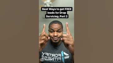 Best Ways to get Leads for Drop Servicing. Part 2
