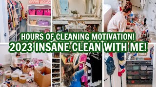 2023 MASSIVE CLEAN WITH ME MARATHON! | OVER 3 HOURS OF EXTREME CLEANING MOTIVATION!