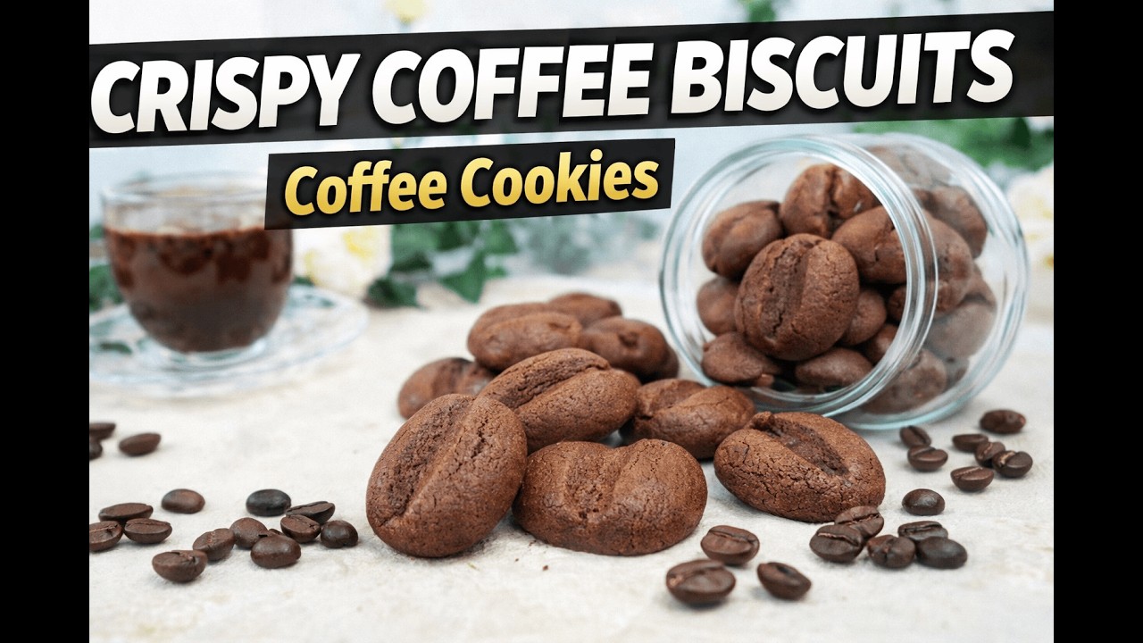 Coffee Bean Cookies! Crispy Coffee Biscuits You’ll Love ☕🍪