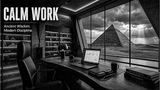 CALM WORK Timeless Focus Beneath the Pyramids for Study Coding Productivity Sessions