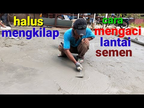 Video: Bagaimanakah anda melicinkan konkrit?