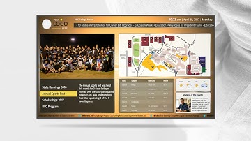 Higher Education Digital Signage (AdSlide Digital Signage)