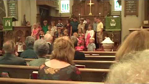 Children singing at First Lutheran Church - Albemarle, NC