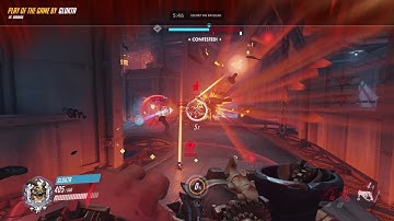 Roadhog 4 Man Environment Kill (Kings Row, Quick Play)