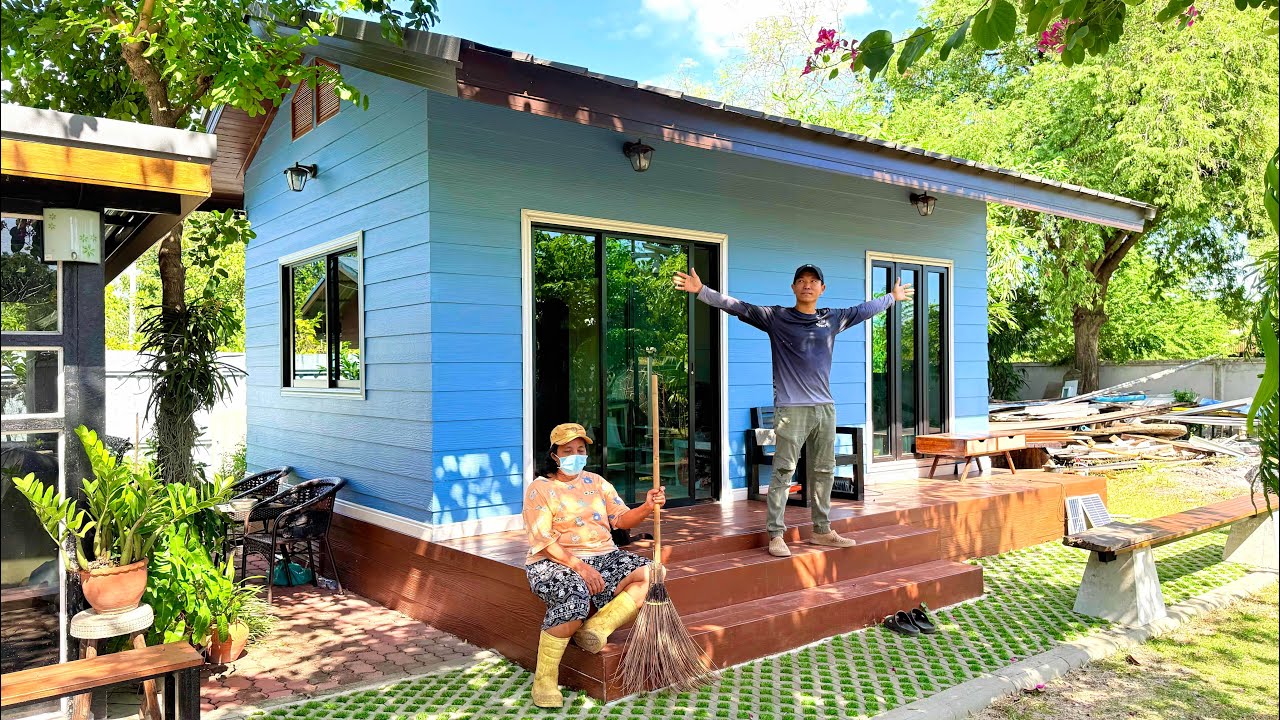 ใน 10 นาทีนี้ พามาดูการสร้างบ้านเอง งบ 240,000- ต้น-จบ  