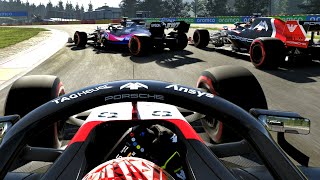 PITLANE ENTRY CRASH! AI SPINS ON KERBS! CRUCIAL RACE FOR US! - F1 2021 MY TEAM CAREER Part 81