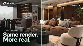 AI Render Enhancer for Enscape / V-RAY / 3DS Max / Lumion / D5 Renders