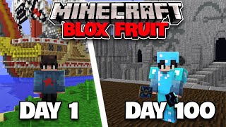 Tôi Sinh Tồn 100 Ngày Trong Đảo Hải Tặc Block Fruit Minecraft