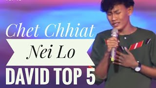 Video thumbnail of "David Darlong Mizo Idol Top 10 Zan2-na a Zai RamBoss React"