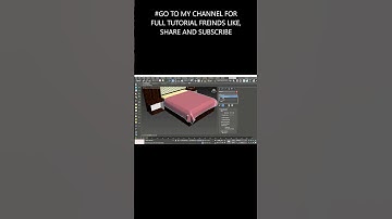 CLOTH SIMULATION IN 3DSMAX | MATTRESS MODELING IN 3DSMAX | #3DSMAX | #CLOTH SIMULATION