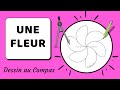 🎨 Comment Dessiner une Fleur avec un Compas [TUTO Dessin au Compas 365]