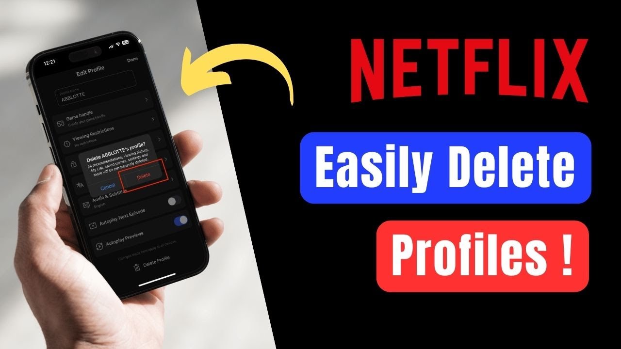 How To Delete Netflix Profile YouTube How To Delete Netflix Profile YouTube