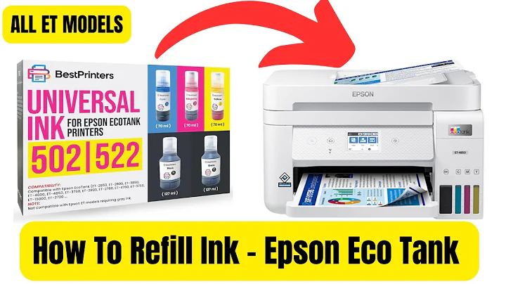 How To Fill Ink Tanks on ANY Epson Eco Tank ET Printer [Step-By-Step Tutorial]