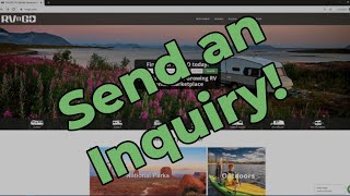 "How To" Send an Inquiry on RVnGO.com