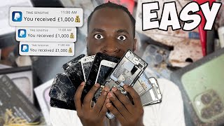 How To Make £1000 A Week Reselling Broken Phones by 3.7Million 6,718 views 9 months ago 10 minutes, 45 seconds