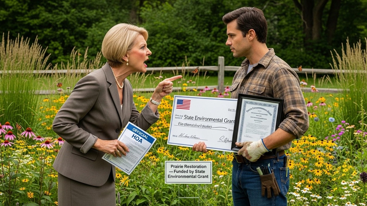 HOA Karen Complained About Prairie Restoration, State Environmental Grant Funded It!