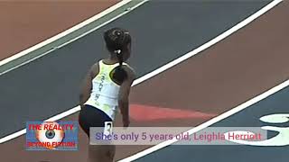 5 year's old meet the record 400m RUN / Leighla Herriott