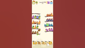 bird sort color game level 374 #games #gamedesign #birdsortcolor #gameartdesign #gameplay #gameconce