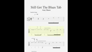 Still Got The Blues Tab